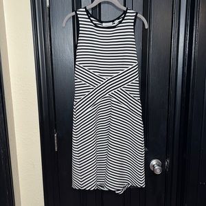 Black and White Striped Summer Dress